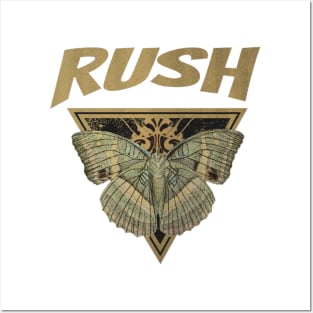 Rush // Fly Away Butterfly Posters and Art